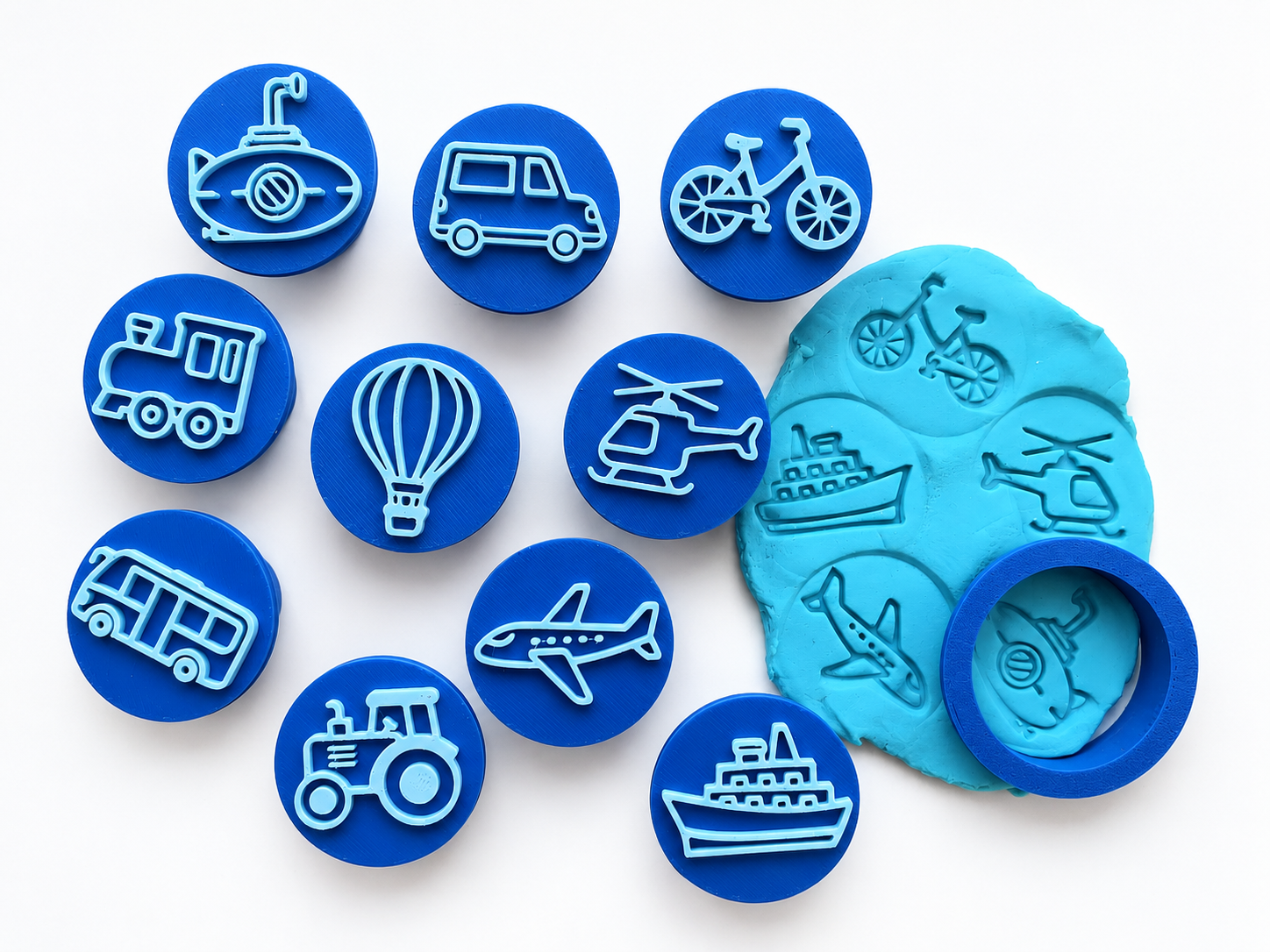 Vehicle Dough Stamp Set
