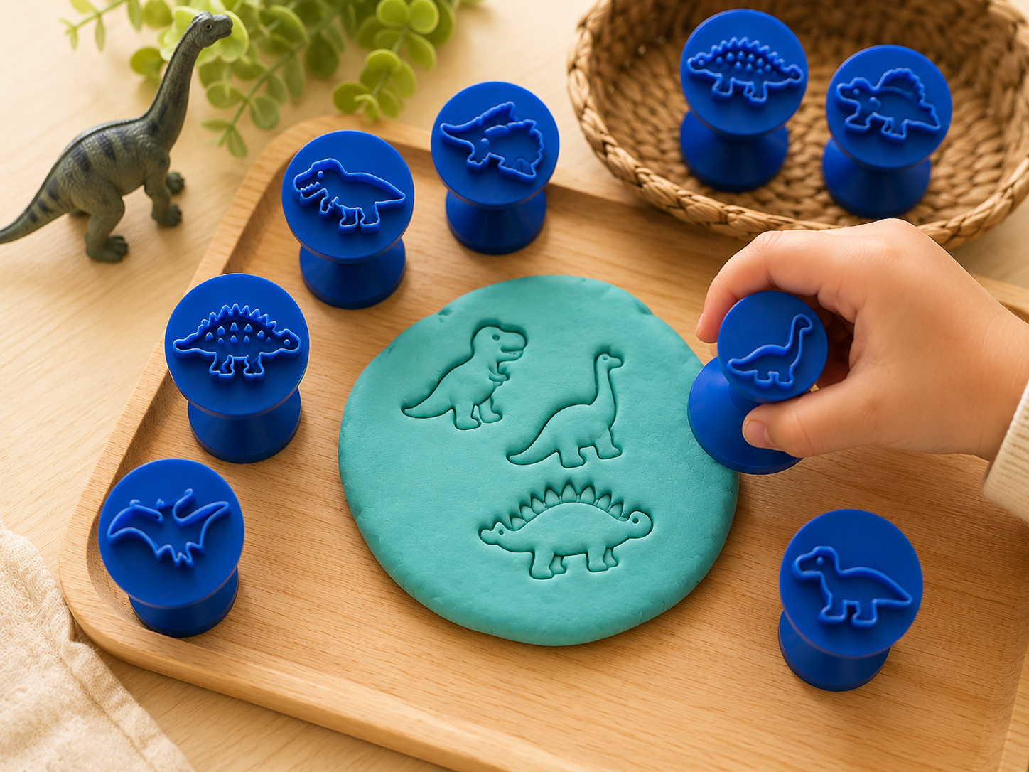Dinossaur Dough Stamp Set