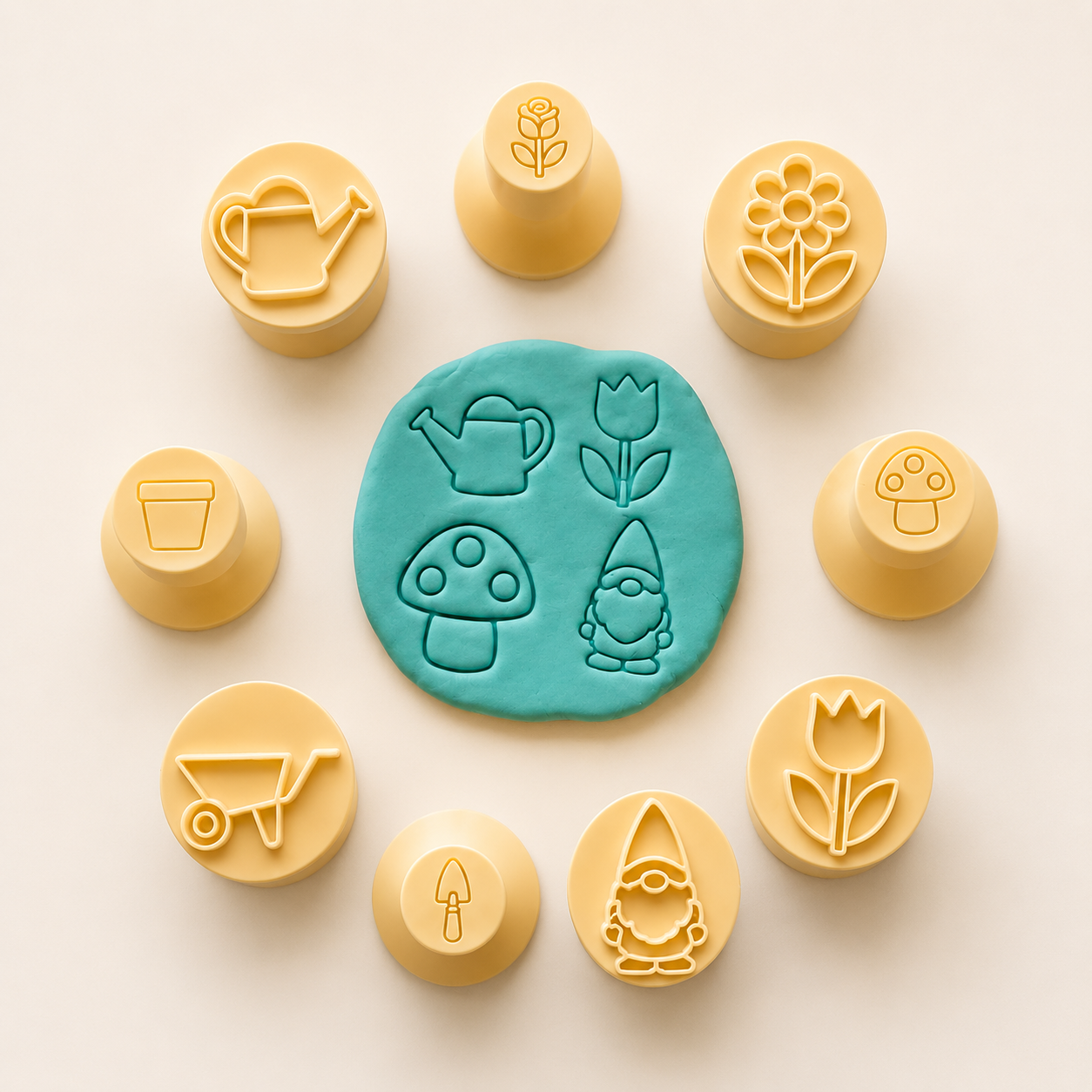 Garden Dough Stamp Set