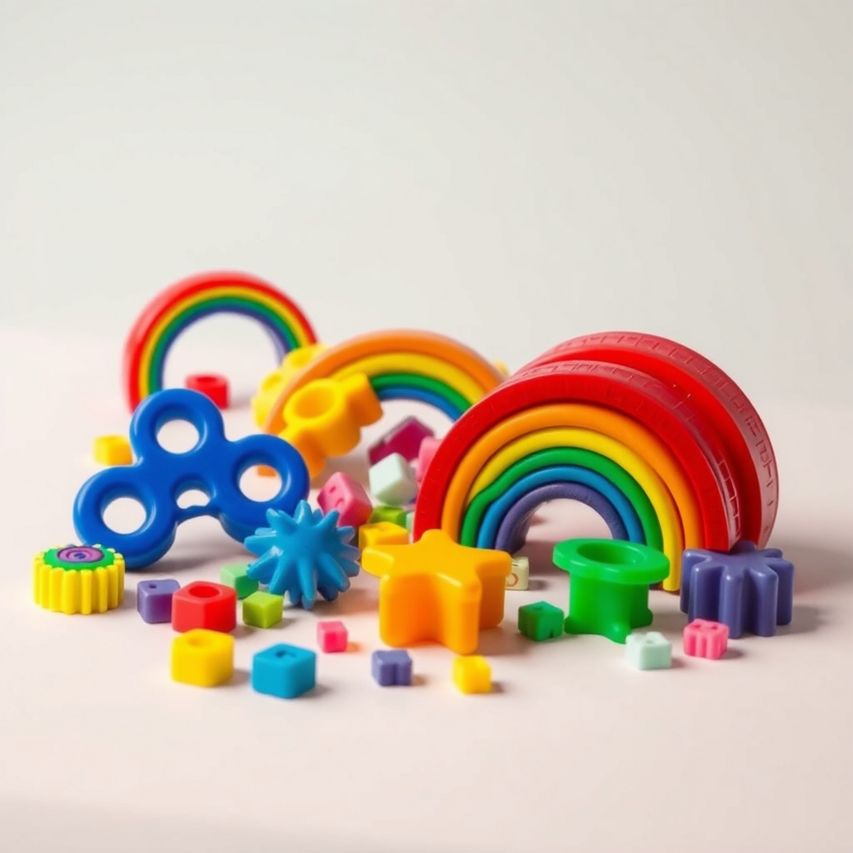 Rainbow Sensory Fidget Favors